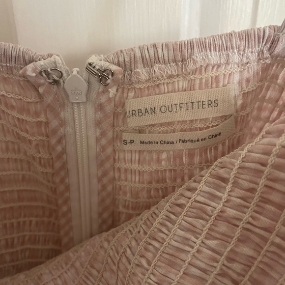 Urban Outfitters Winnie Pink Gingham Smocked Romper - Picture 5 of 6